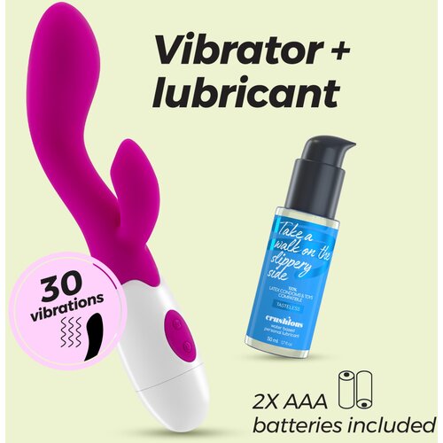 Crushious CHERIE RABBIT VIBRATOR WITH WATERBASED LUBRICANT INCLUDED Cene