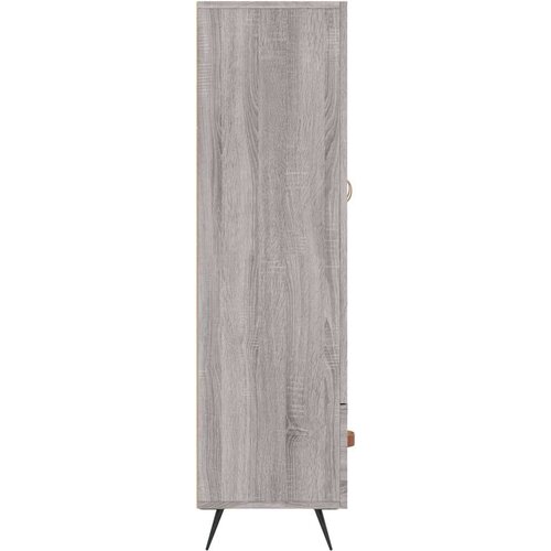 VidaXL Visoka komoda siva boja hrasta 69 5x31x115 cm konstruirano drvo Slike