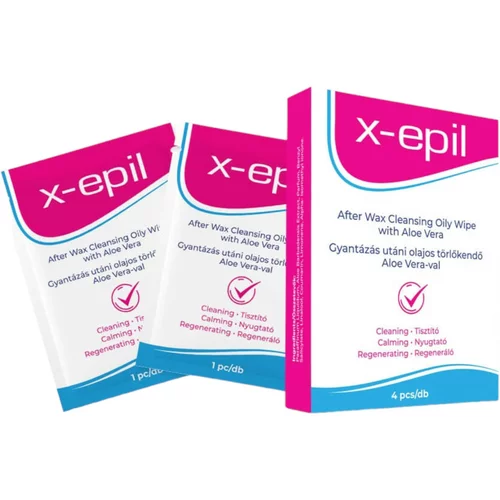 X EPIL - Masne maramice nakon depilacije (4 kom) - Aloe Vera