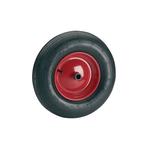 D&amp;Ouml;RNER&amp;amp;HELMER 740207 Pneumatski kotač 400x100x25 mm Rola, glavčina 88 mm, 2 PR utora, naplatak crvena Slike