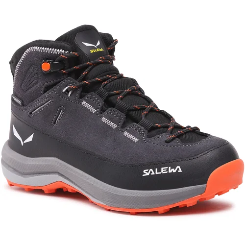 Salewa Mladinske poluvisoke planinarske cipele MTN TRAINER 2 MID PTX Siv