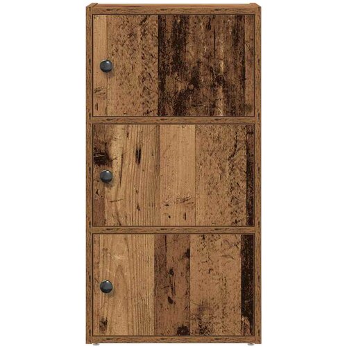  Regal za knjige boja starog drva 40x24x77 cm konstruirano drvo Slike