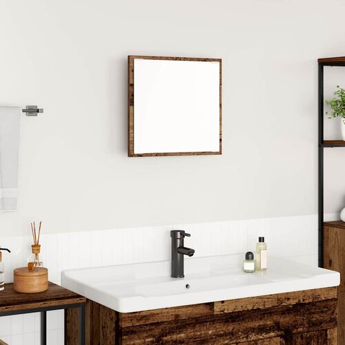  LED kupaonsko ogledalo Zidne Staro drvo 40 x 37 x 8.5 cm Cijene