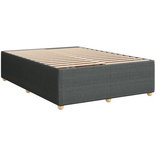 vidaXL Posteljni okvir temno siv 160x200 cm blago, (21305970) Cene