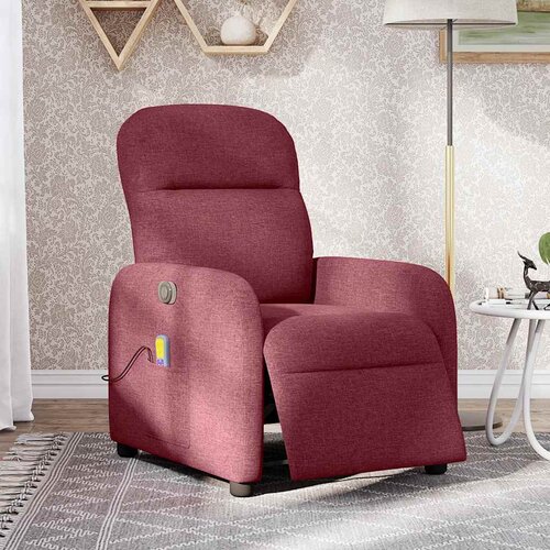Maison Chic Električni masažni naslanjač - Relax naslanjač vinsko rdeče blago, (22134531) Cene