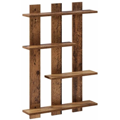  Zidna polica Staro drvo 61 x 13 5 x 88 cm Konstruirano drvo - Staro drvo 61 x 13 5 x 88 cm Cijene