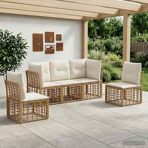  Set vanjskih sofa Prirodna Poliester Cijene