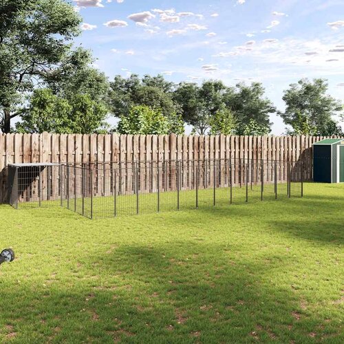  Kavez za pse crni 22,99 m² čelični Cene