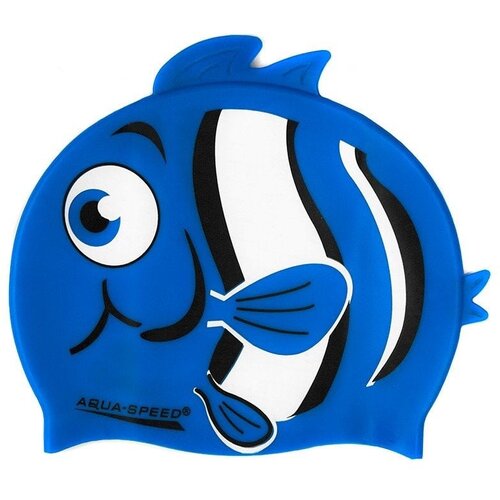 Aqua speed Kids&amp;#039;s Swimming Cap ZOO Nemo Navy Blue Pattern 10 Slike