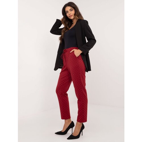 Italy Moda Trousers-DHJ-SP-A7690.01P-burgundy Slike