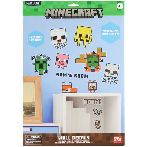 PALADONE PRODUCTS Nalepnice Paladone - Minecraft Personalisation Wall Decals Slike