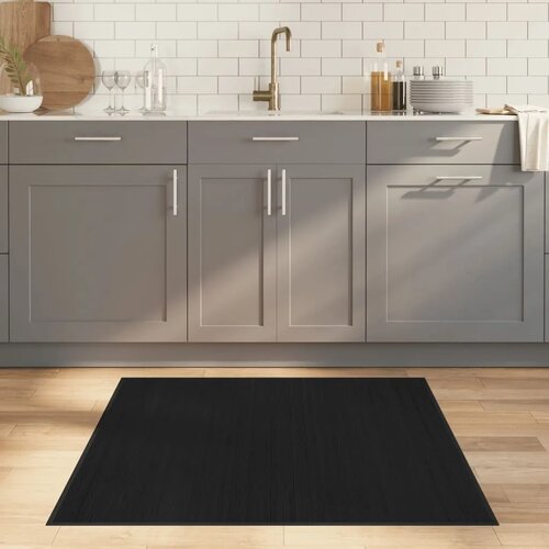  Tepih kvadratni crni 100x100 cm bambus - Crna 100 x 100 cm Cijene