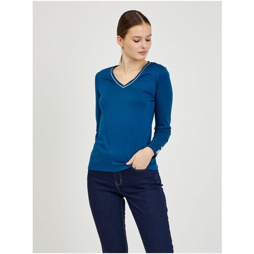 Orsay Blue Women's Long Sleeve T-Shirt - Women Slike