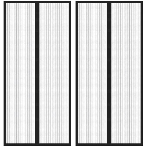 vidaXL Zastori protiv insekata 2 kom s magnetima 210 x 90 cm crni Cijene