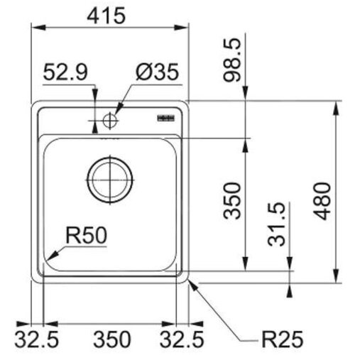 Franke 101.0698.241 Bell BCX 610-42 pomivalno korito iz nerjavnega jekla Cene