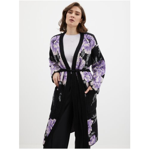 Orsay Black-Purple Women's Floral Cardigan - Women Cijene