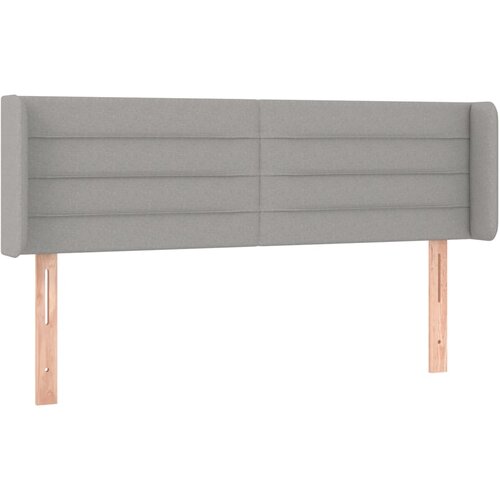  LED uzglavlje svjetlosivo 147x16x78/88 cm od tkanine Slike