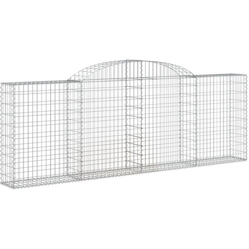  Lučne gabionske ko&amp;scaron;are 17kom 300x30x100/120cm pocinčano željezo Slike