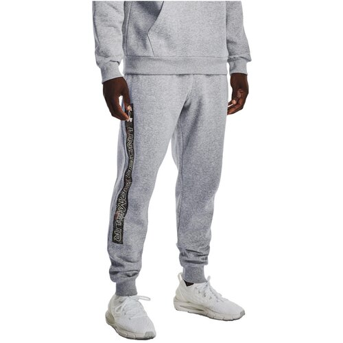Under Armour Spodnji deli trenirke Rival Fleece Graphic Joggers Siva Cene