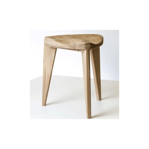  meda furnituredrvena hoklica hrast izdubljena l Cene