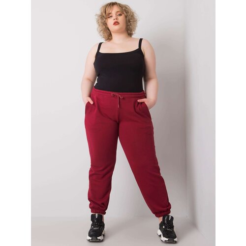 BASIC Feel Good Sweatpants-RV-DR-6331.86-burgundy Cene