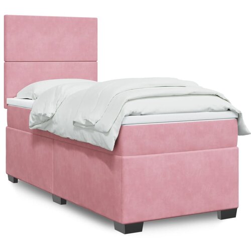Box spring krevet s madracem ružičasti 90x190 cm bar&scaron;unasti Cijene