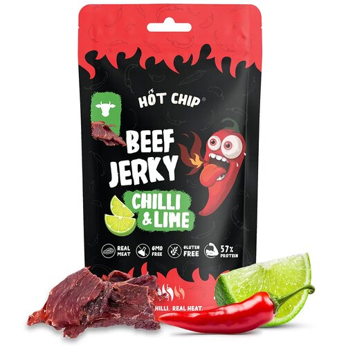  Hot Chip, sušena govedina, čili i limeta, 25g Cene