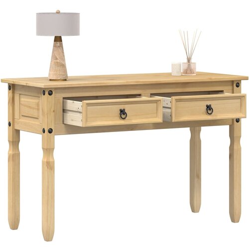 vidaXL Konzolna mizica Corona 115x46x73 cm trdna borovina Cene