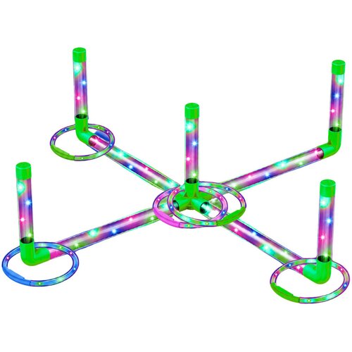 Ringo Throwing Skill Game for Kids LED Glowing Hoops Posts Slike
