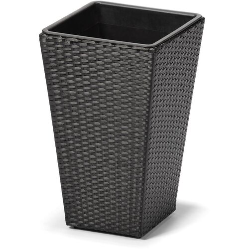 Bonami Essentials Črn zunanji cvetlični lonček Rose Cene