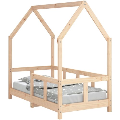 Maison Chic Otro&amp;scaron;ki posteljni okvir - Otro&amp;scaron;ki ležaj 70x140 cm trdna borovina-J2797, (21794303) Slike