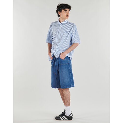 Edwin Kratke hlače &amp;amp; Bermuda Double Knee Worker Short Modra Slike