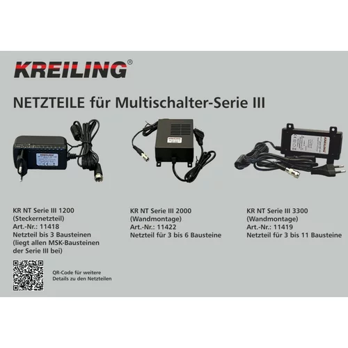 Kreiling Tech. Napajalna enota za MS serije III KR NT ser.III MS1200, (20992833)