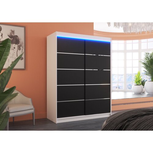 ADRK Drsna omara LUFT 150 z LED osvetlitvijo - BELA-RNA Cene