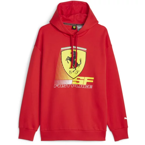 Puma Športna majica 'Scuderia Ferrari Race CBS Motorsport' rumena / rdeča / črna / bela