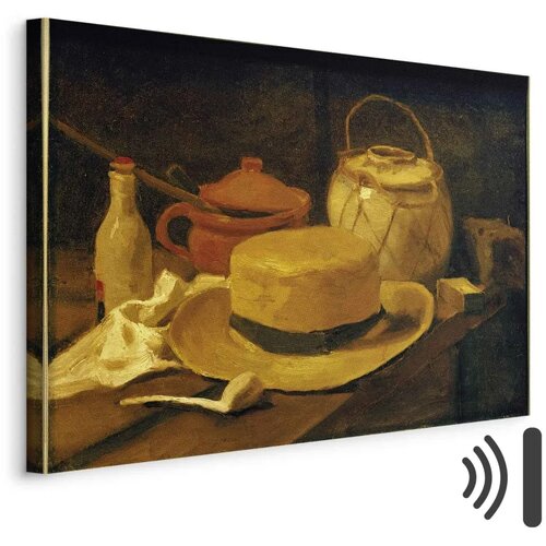  Slika - Vincent Van Gogh &ndash; Still life with yellow straw hat 90x60 Akustična Cijene