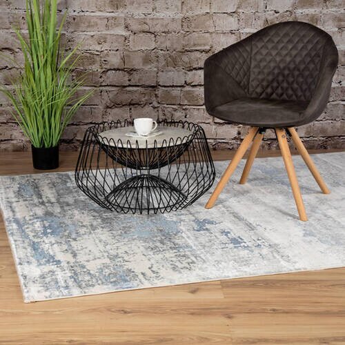 Pierre Cardin tkana preproga 80/150 cm tkano modra Slike