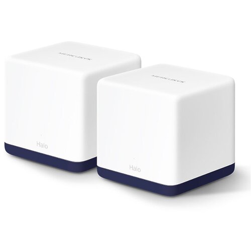 Mercusys Halo H50G (2-Pack) AC1900 Whole Home Mesh Wi-Fi System, 600 Mbps at 2.4 GHz + 1300 Mbps at 5 GHz, 3× Internal Antennas, 3× Gigabit Ports per Cijene