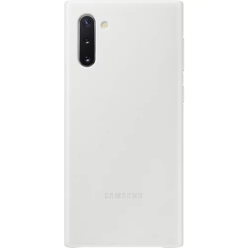 Samsung original usnjen ovitek EF-VN970LWE za Galaxy Note 10 N970 - zaščita zadnjega dela bel