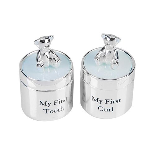 Widdop &amp;amp; Co. kutijica - bambino, first tooth &amp;amp; curl set, blue Slike