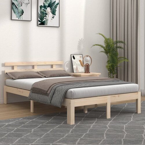 Furnova Posteljni okvir iz trdnega lesa 135x190 cm, (21937351) Slike