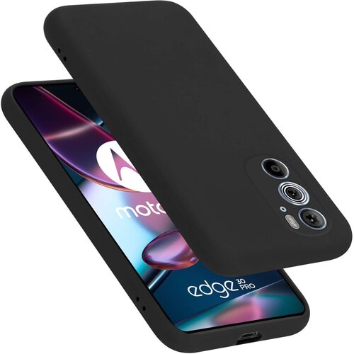 Cadorabo Ohi&scaron;je je združljivo z Motorola EDGE+ in tekoča črna barva - Za&scaron;čitni ovitek iz prožnega silikona TPU, (20860595) Cene