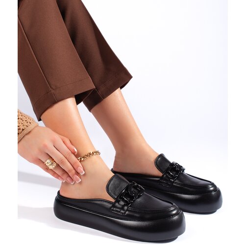 Shelvt Built-in stylish black women's flip-flops Cijene