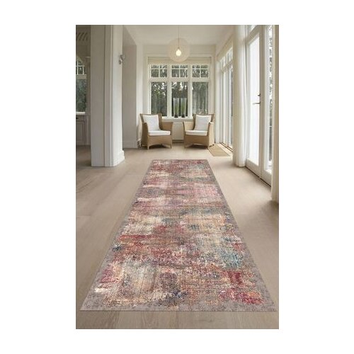  Staza sa gumenom podlogom 80x300cm - Crveno nijansiranje, sho-050 Cene