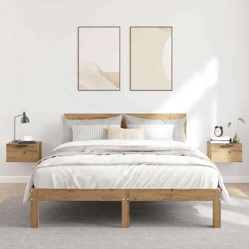vidaXL Stenska nočna omarica 2 kosa artisan hrast 34x30x20 cm Cene