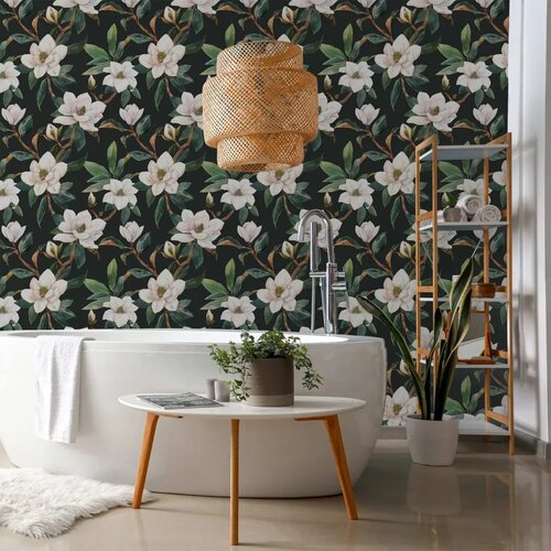  Tapeta - White Magnolias 50x1000 Slike