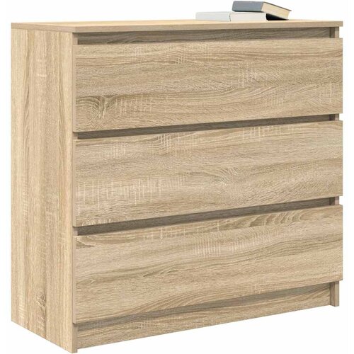  Komoda boja hrasta sonome 80x35x76 cm od konstruiranog drva Slike