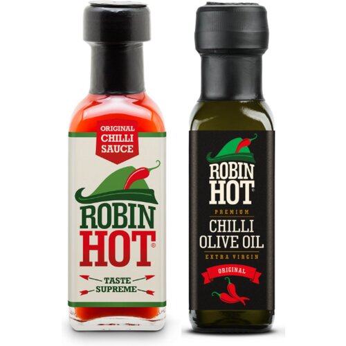 Robin Hot Original dvojni paket - Pack Chilli Oil & Chilli Sauce - 200 ml Cene