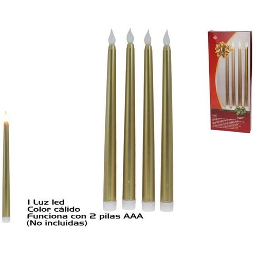  LED SVIJEĆA SET 4/1 27,5CM ZLATNA Cijene