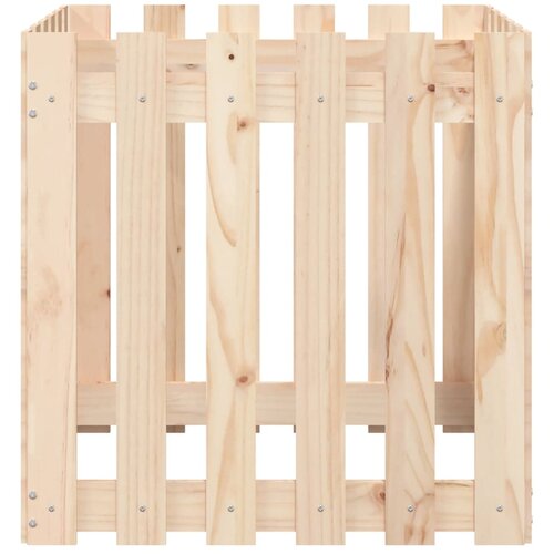  Vrtna sadilica s izgledom ograde 60x60x60 cm od borovine Slike